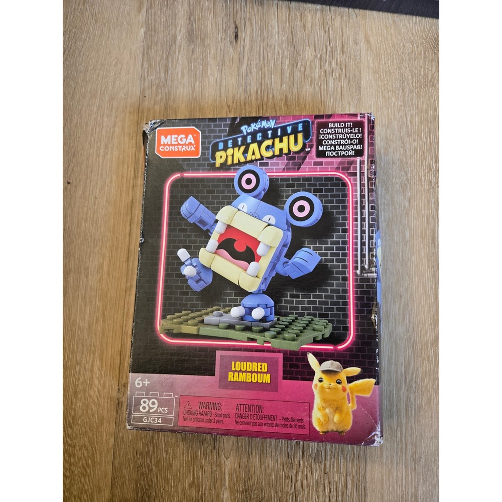 Mega Construx Pokemon Detective Pikachu Loudred Building Set 89 Pcs GJC34 New